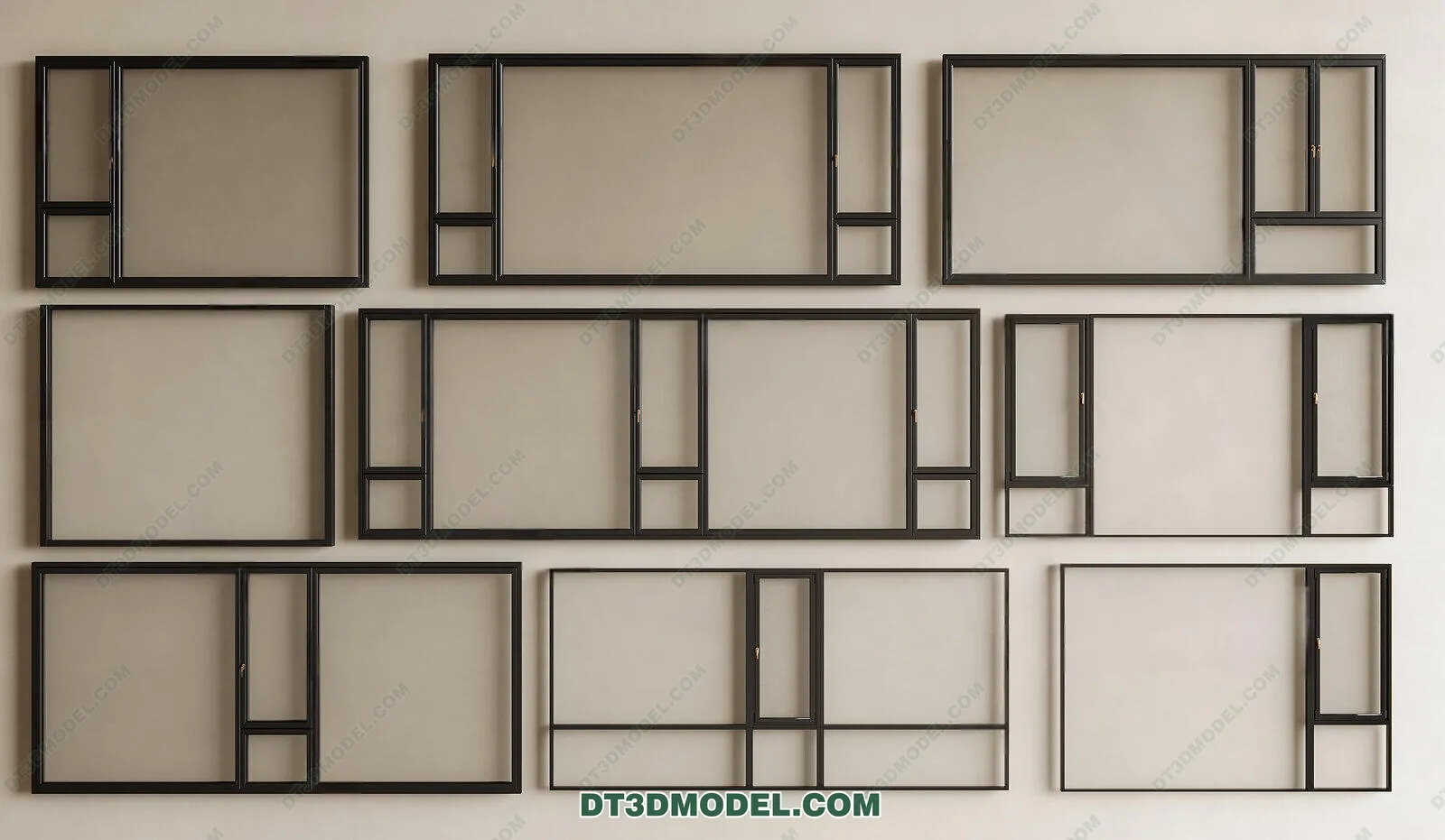 Windows 3D Blocks – 3D Model – 015 – VRAY