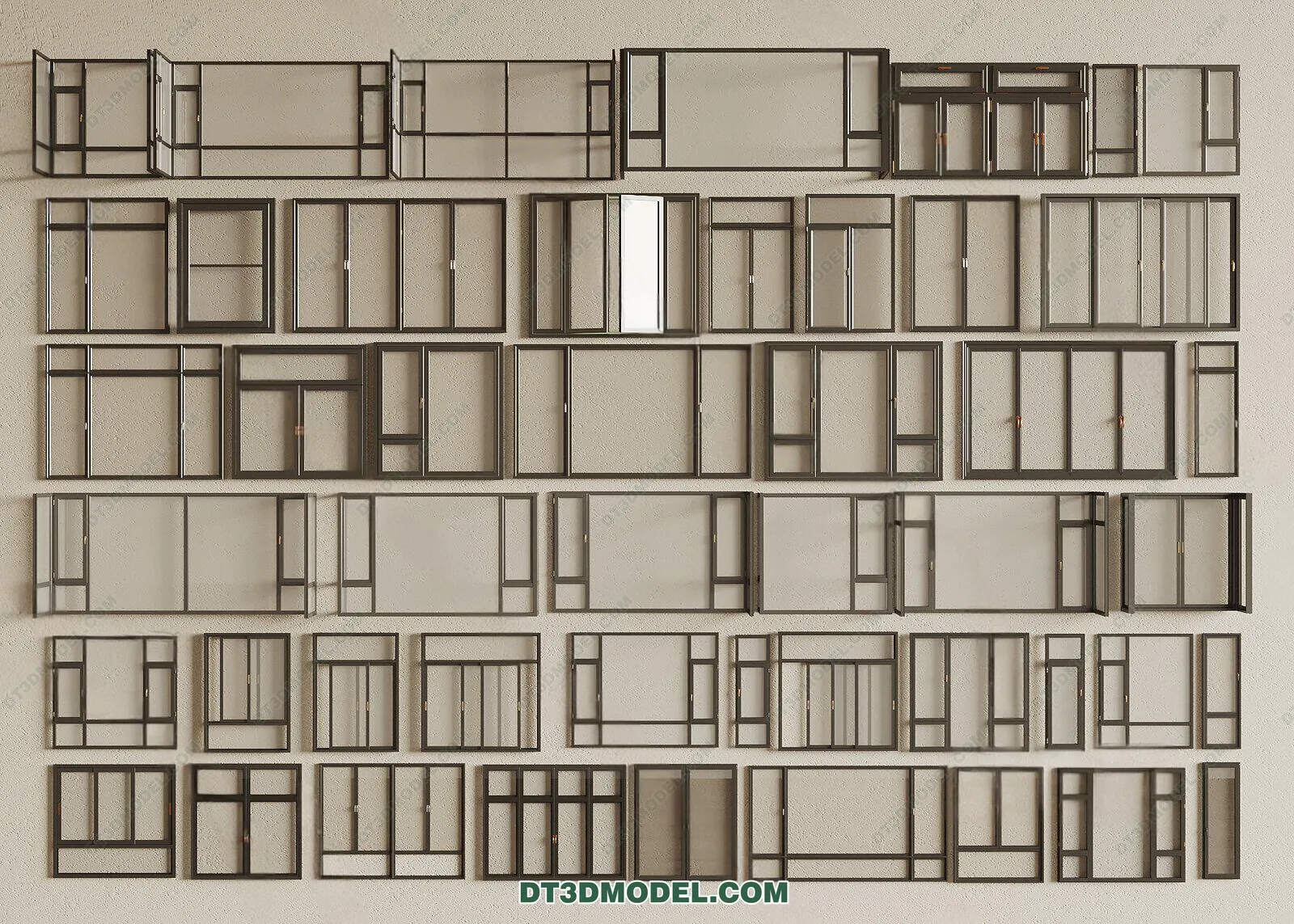 Windows 3D Blocks – 3D Model – 016 – VRAY