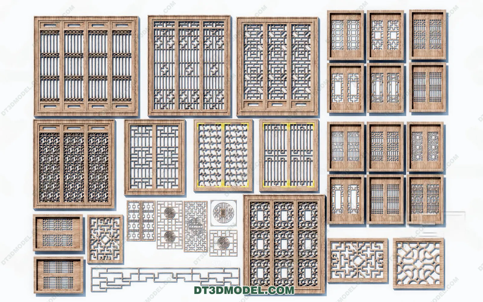 Windows 3D Blocks – 3D Model – 021 – VRAY