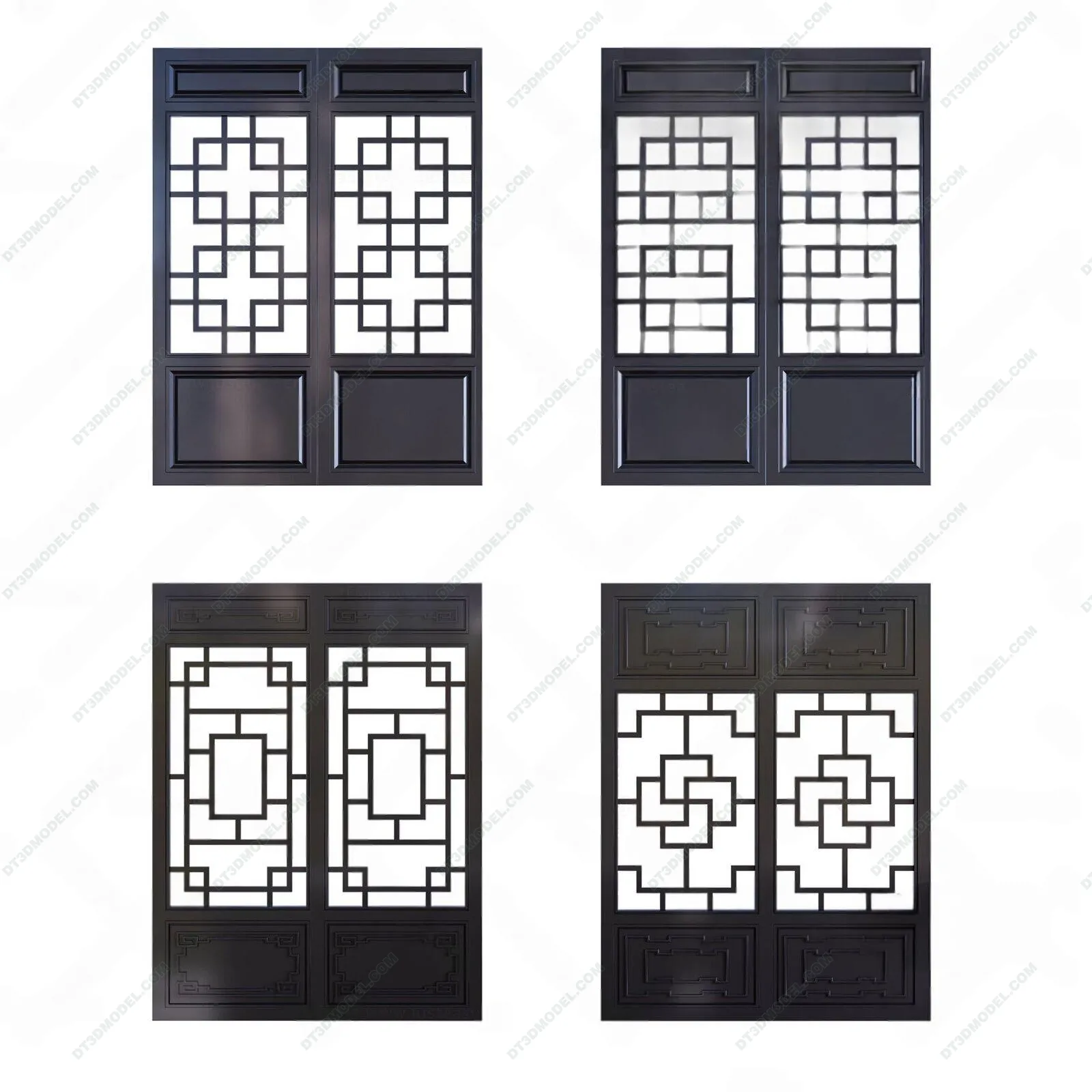 Windows 3D Blocks – 3D Model – 029 – VRAY