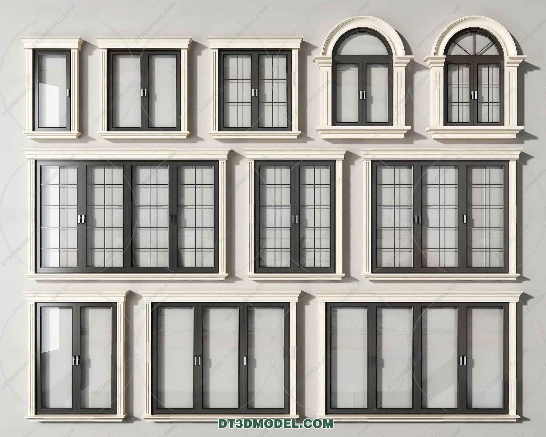 Windows 3D Blocks – 3D Model – 033 – VRAY