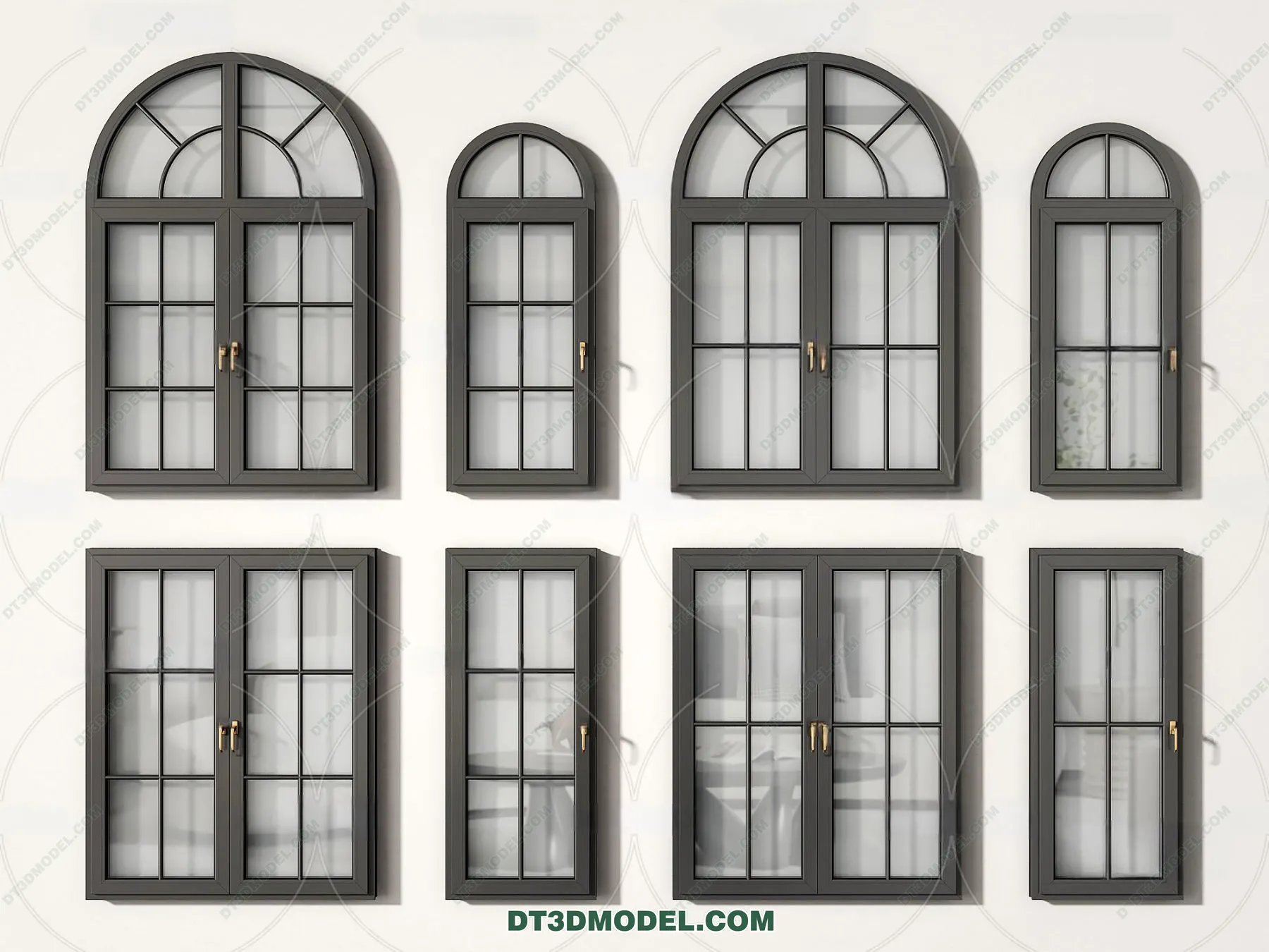 Windows 3D Blocks – 3D Model – 039 – VRAY