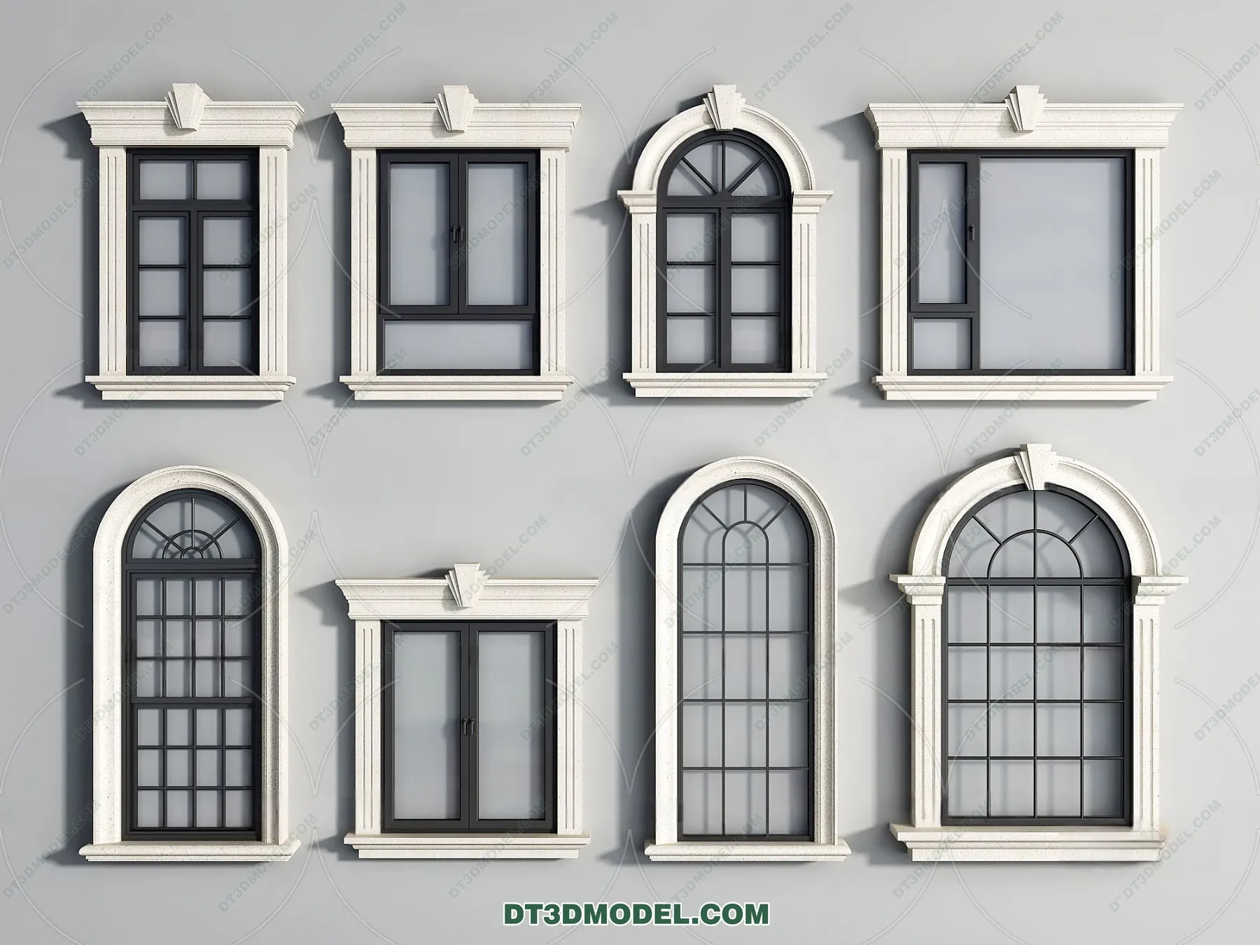 Windows 3D Blocks – 3D Model – 040 – VRAY