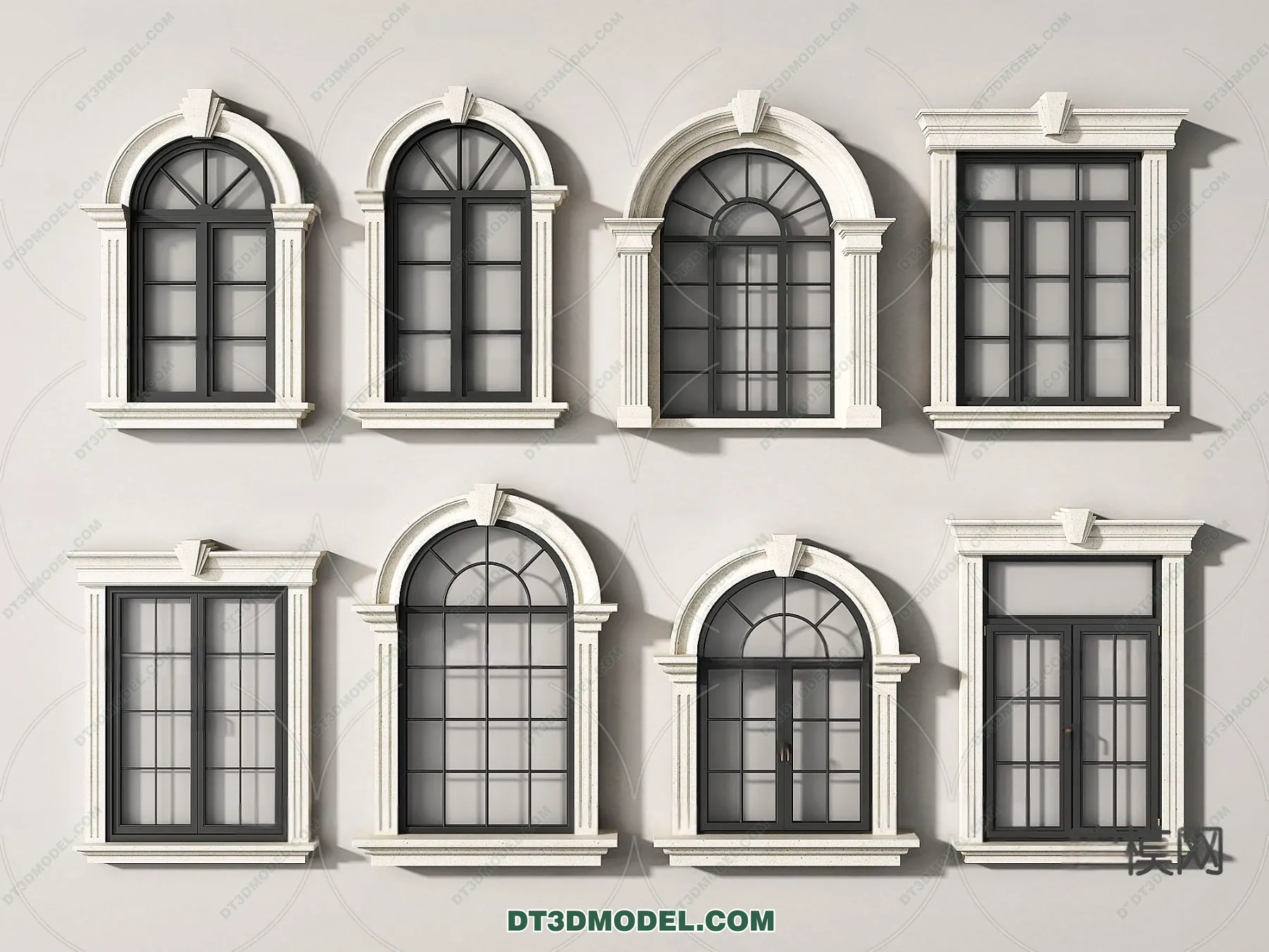 Windows 3D Blocks – 3D Model – 042 – VRAY