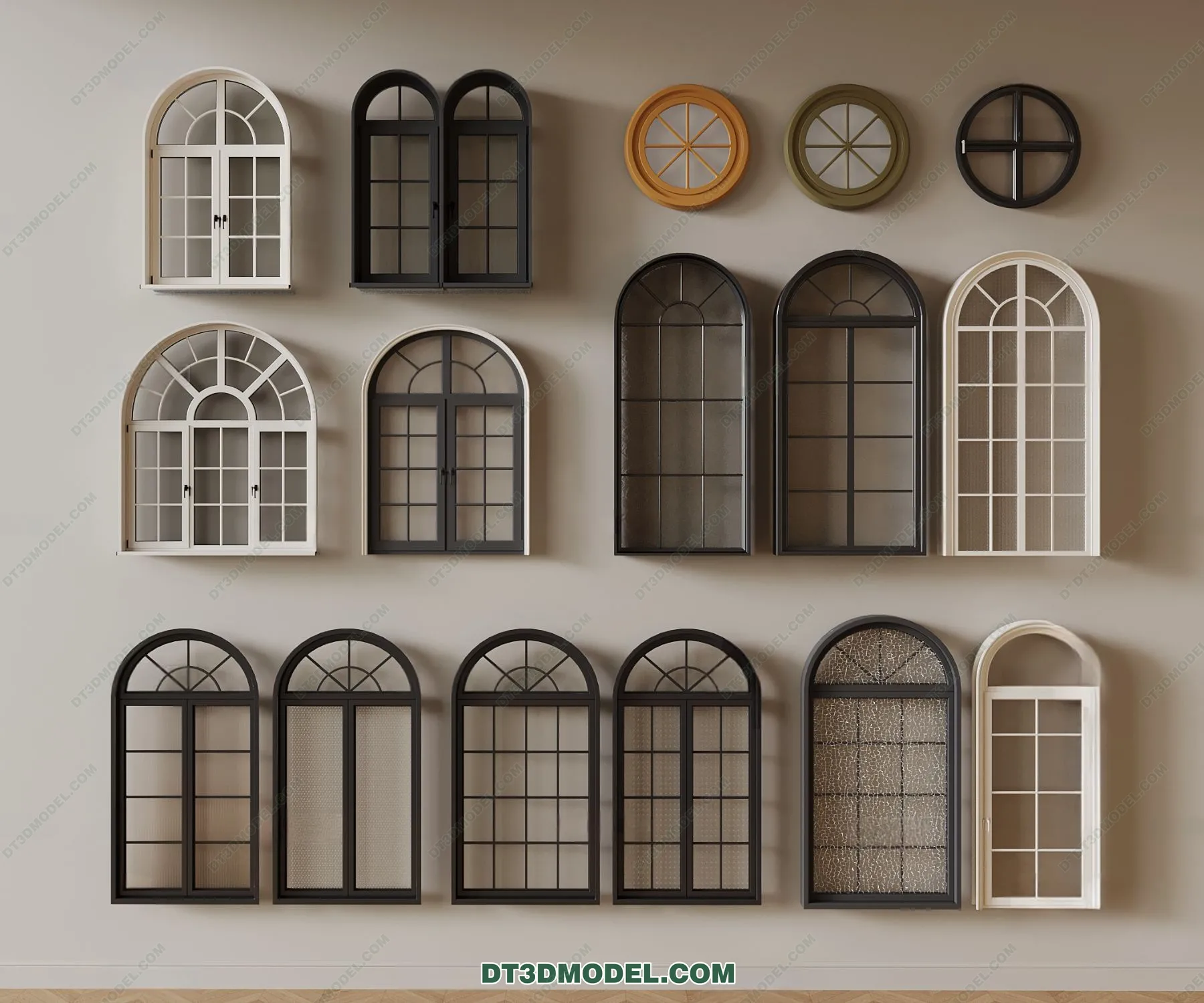 Windows 3D Blocks – 3D Model – 046 – VRAY