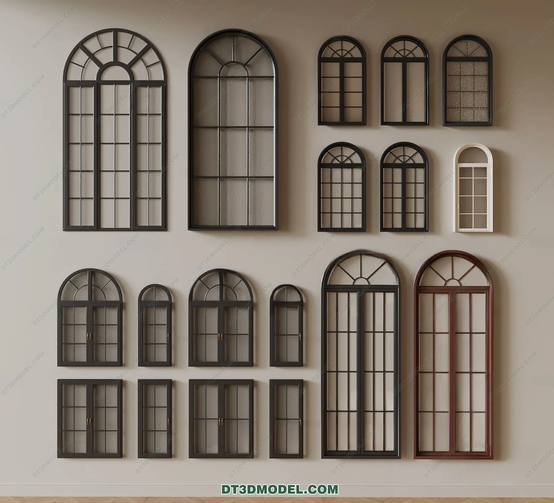 Windows 3D Blocks – 3D Model – 047 – VRAY
