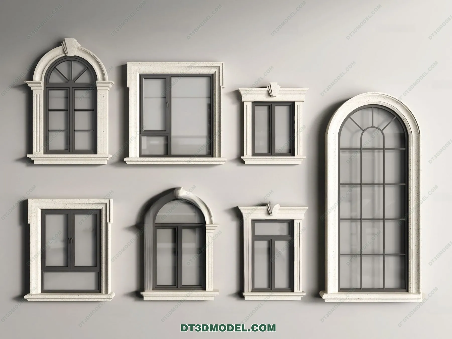 Windows 3D Blocks – 3D Model – 050 – VRAY