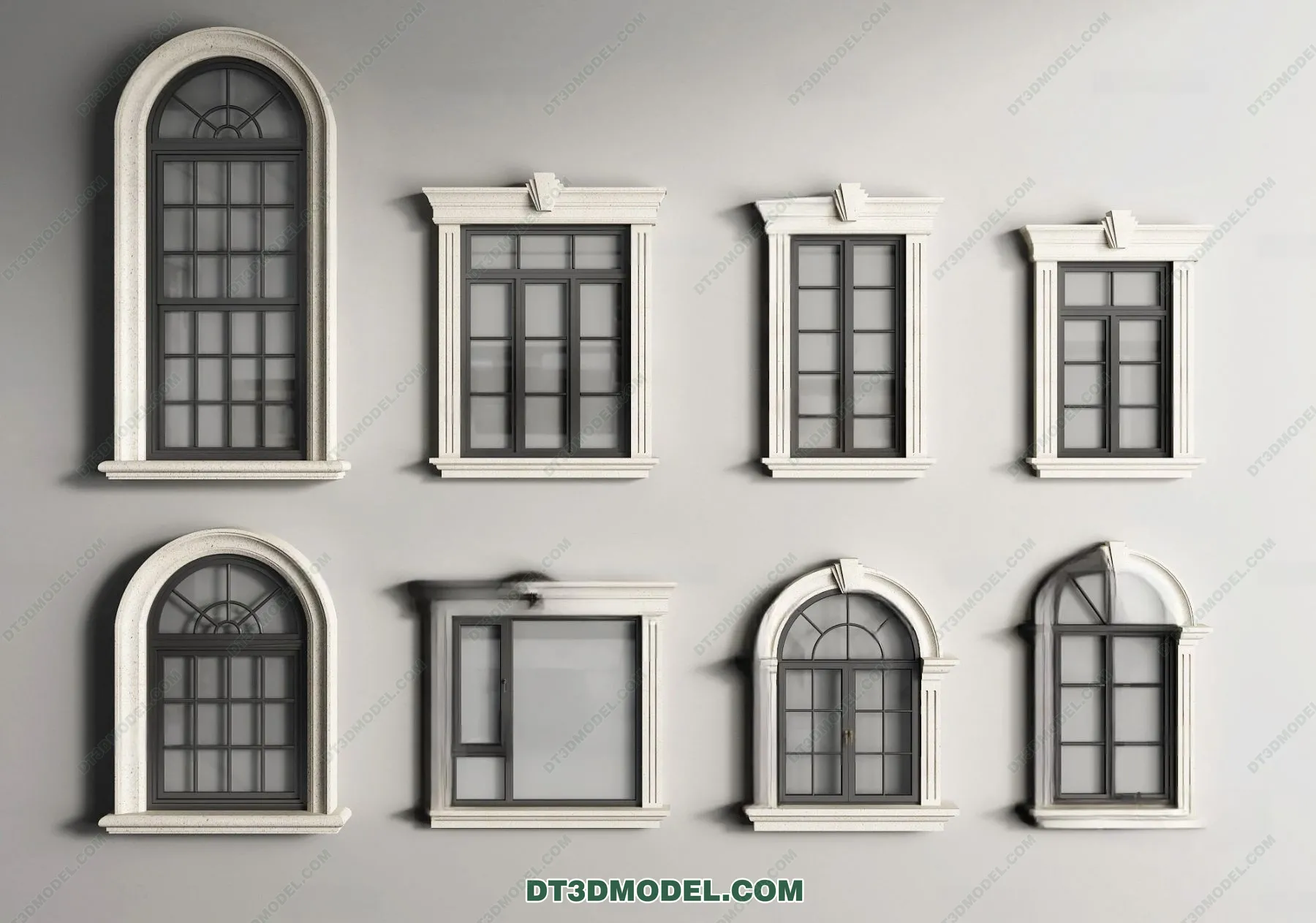 Windows 3D Blocks – 3D Model – 051 – VRAY