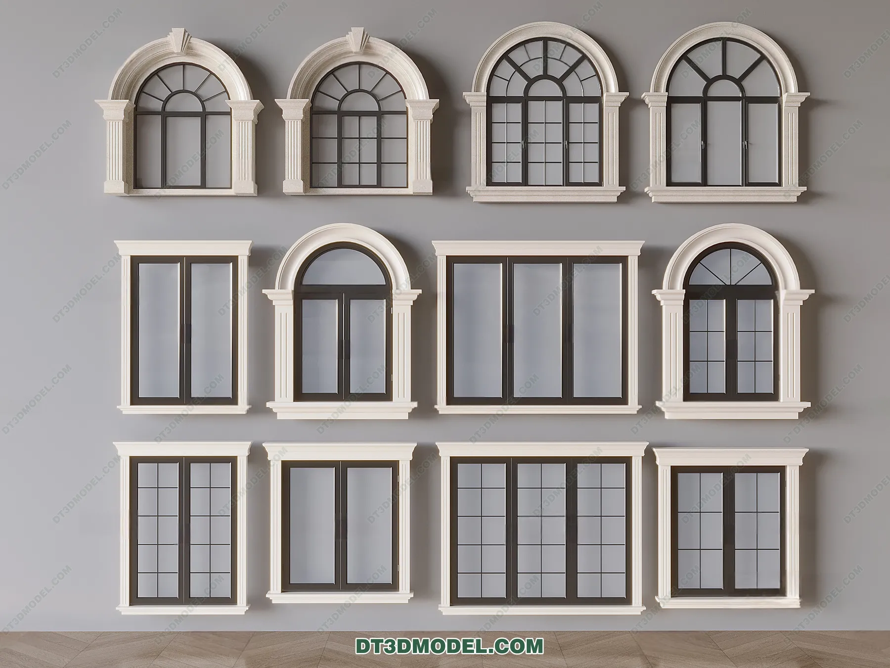 Windows 3D Blocks – 3D Model – 053 – VRAY