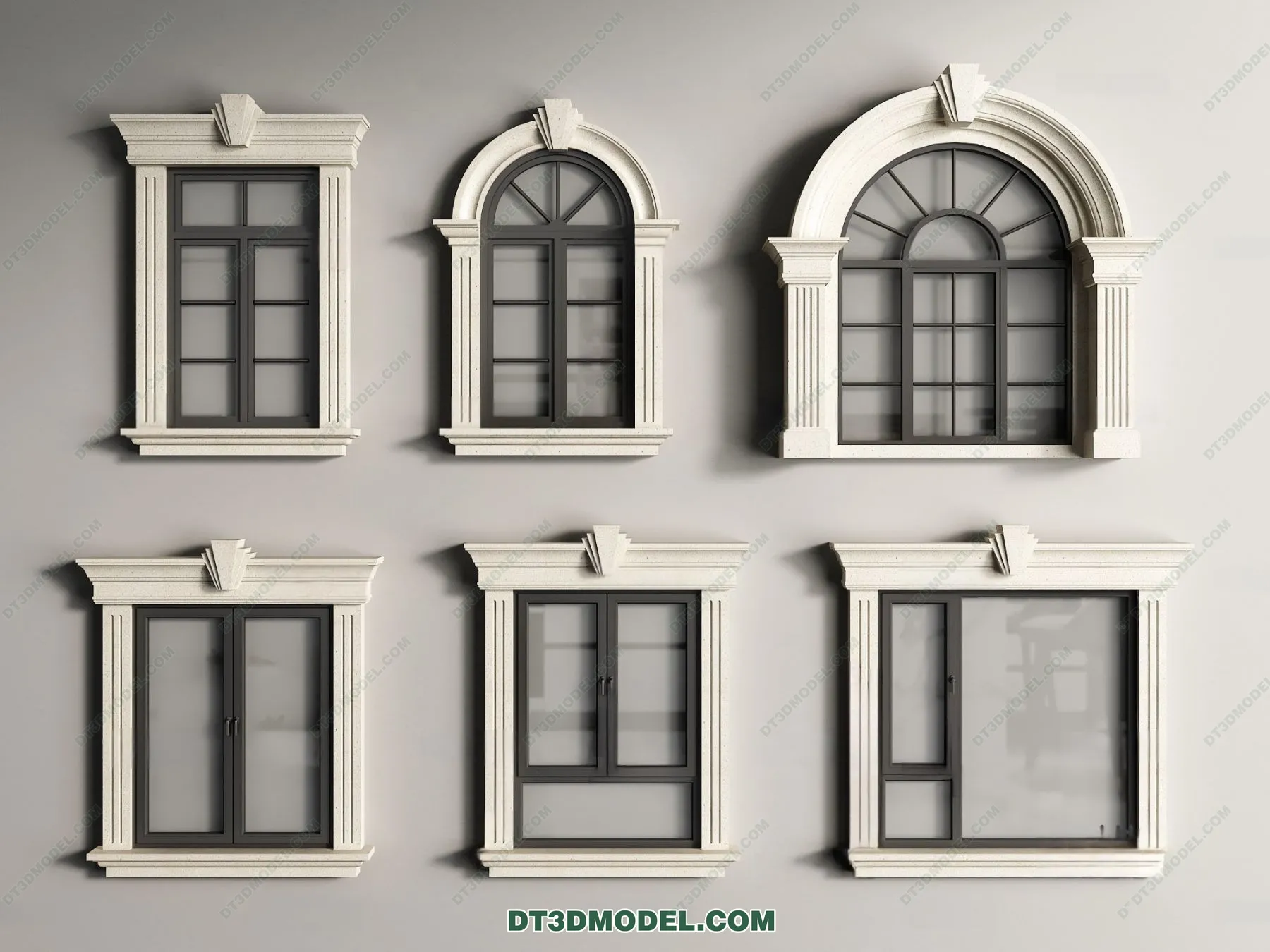 Windows 3D Blocks – 3D Model – 054 – VRAY