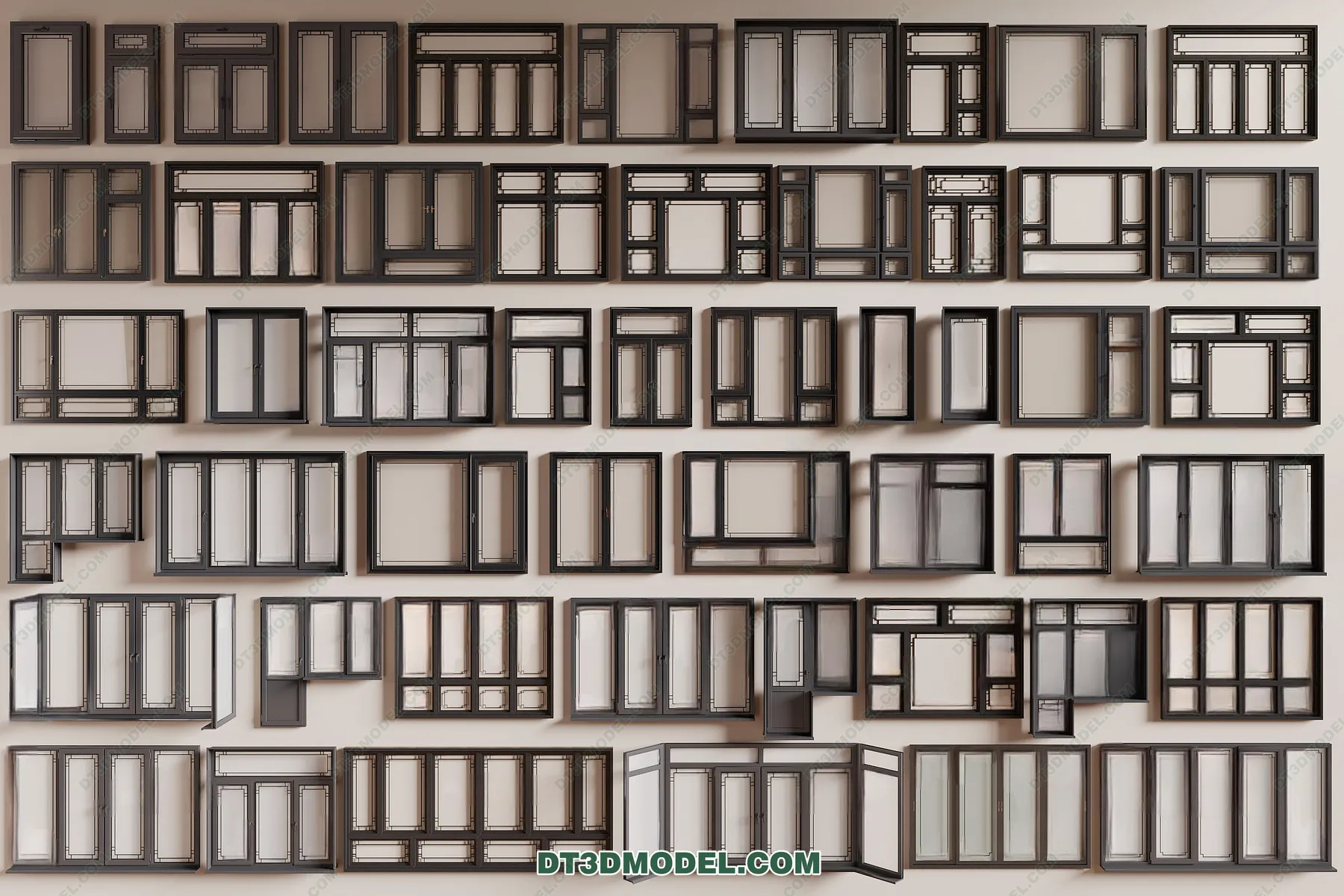 Windows 3D Blocks – 3D Model – 055 – CORONA