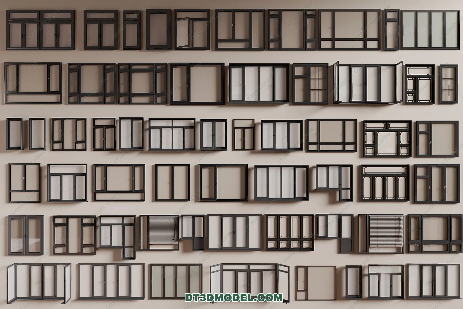 Windows 3D Blocks – 3D Model – 056 – CORONA