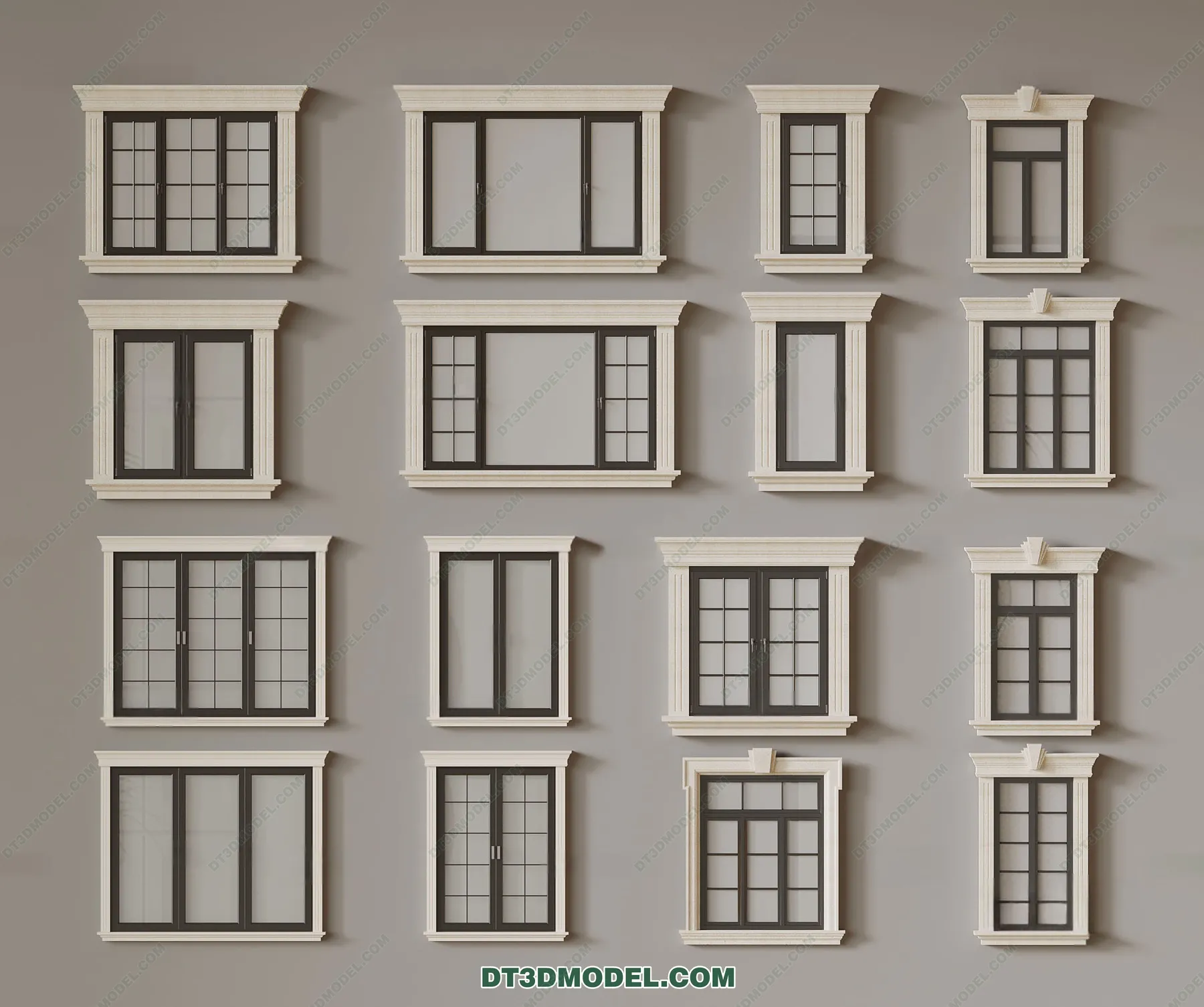 Windows 3D Blocks – 3D Model – 061 – VRAY