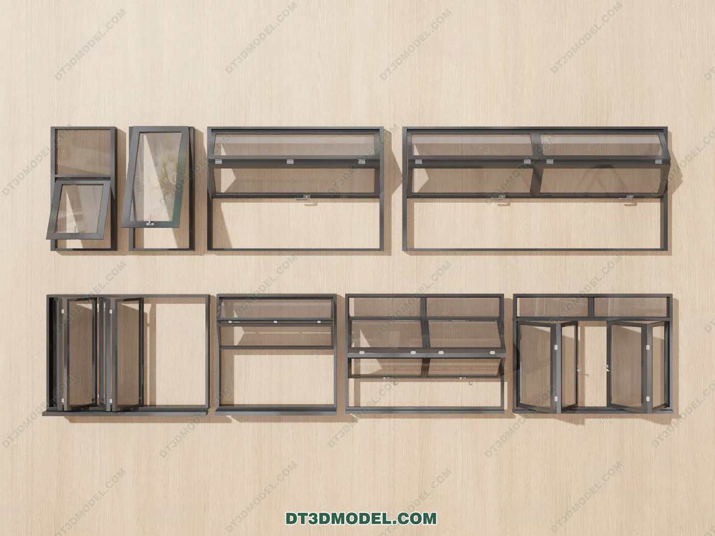 Windows 3D Blocks – 3D Model – 063 – VRAY