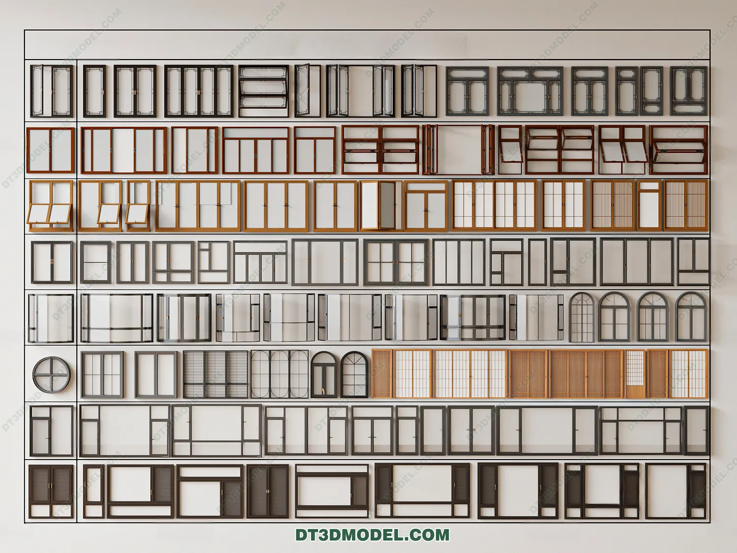 Windows 3D Blocks – 3D Model – 064 – VRAY