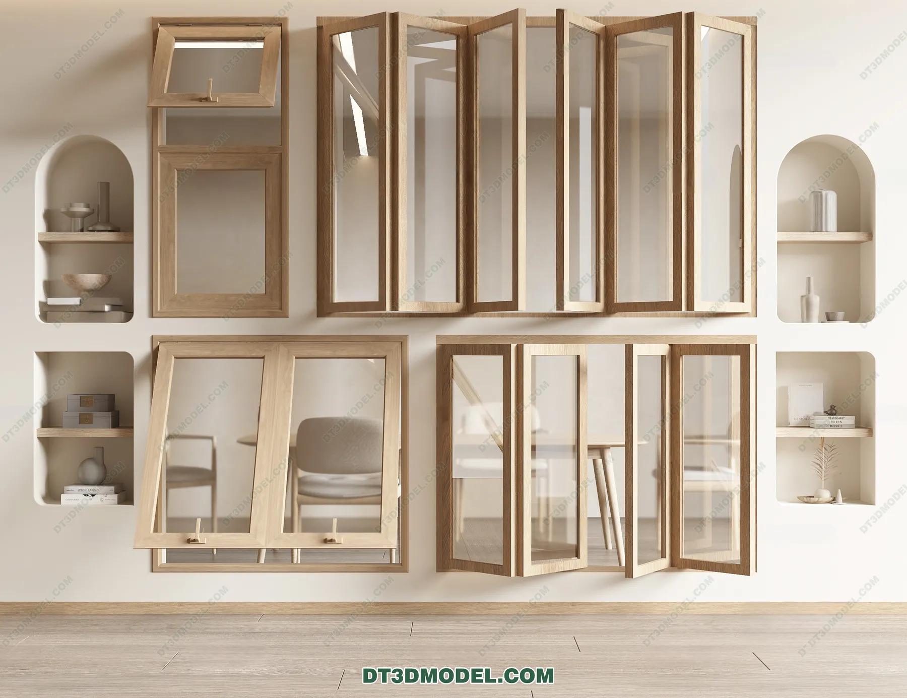 Windows 3D Blocks – 3D Model – 067 – VRAY