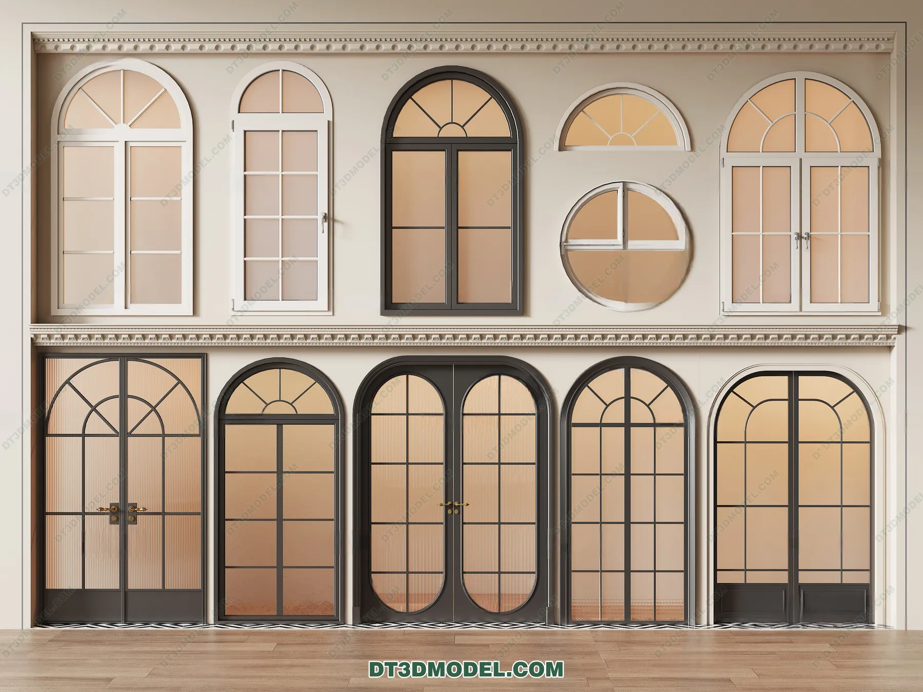 Windows 3D Blocks – 3D Model – 068 – VRAY