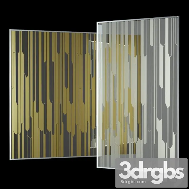 Windows Stained Glass Milan Exhibition 3D Model Download