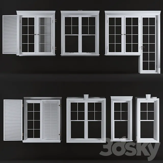 Windows_set_01  3D Model