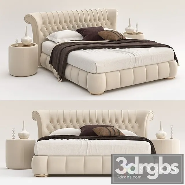 Windsor Arketipo Bed 3D Model Download
