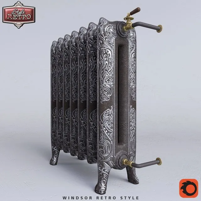 WINDSOR RETRO STYLE Radiator 3D Model