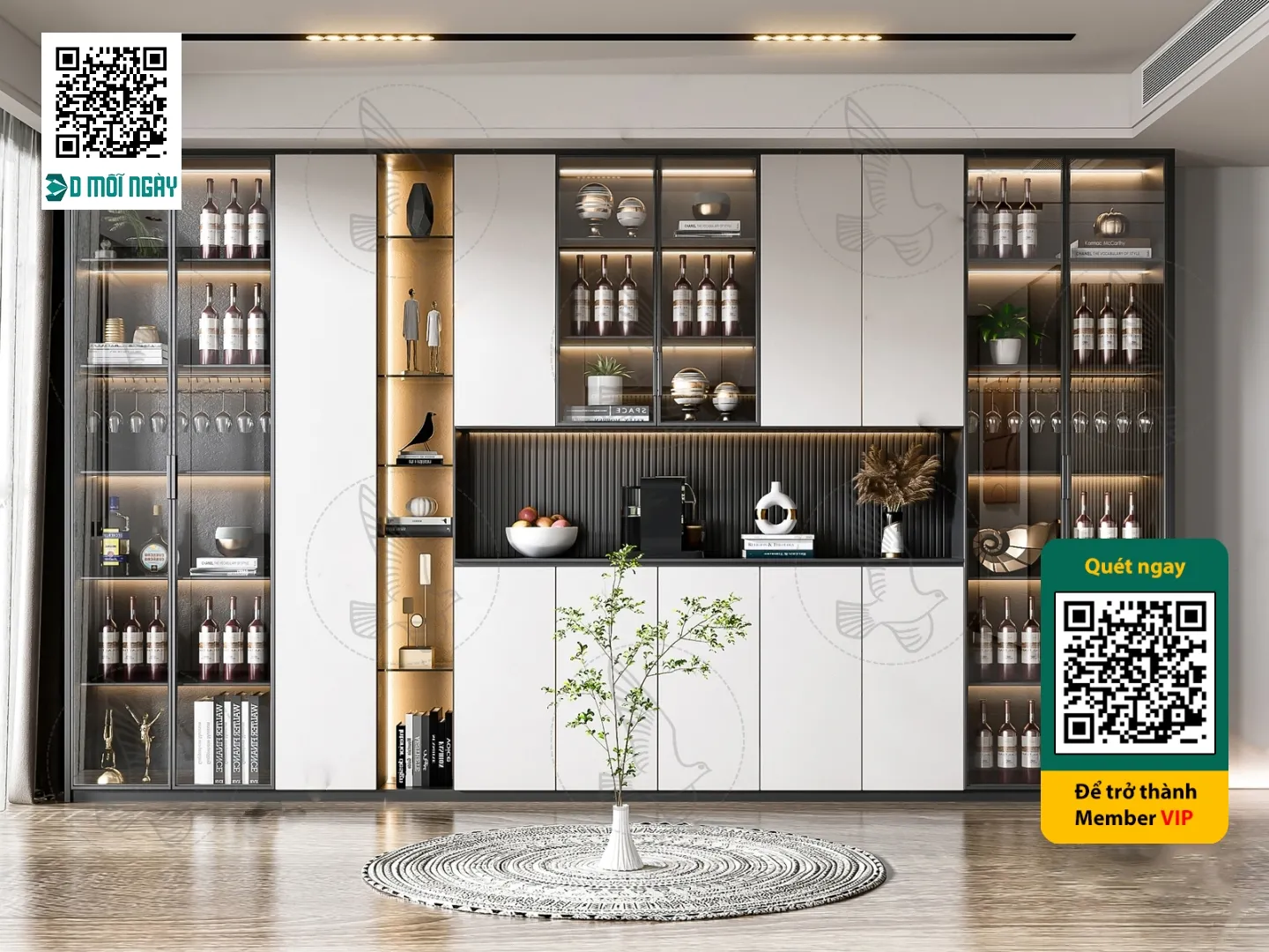 Wine cabinet 3D – 003 – 3807