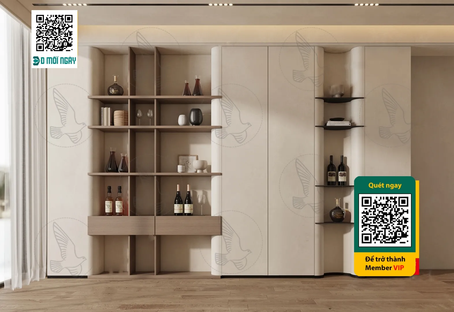 Wine cabinet 3D – 006 – 3810