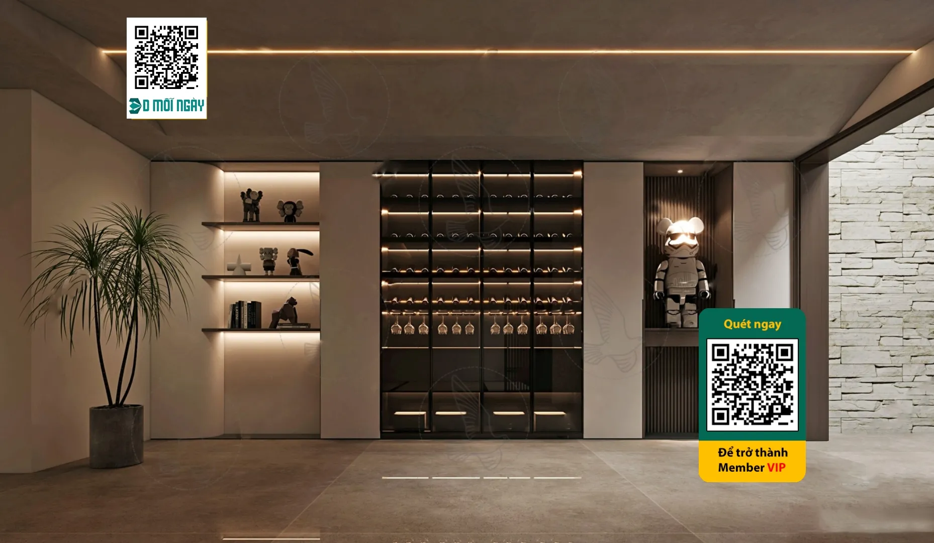 Wine cabinet 3D – 026 – 3830