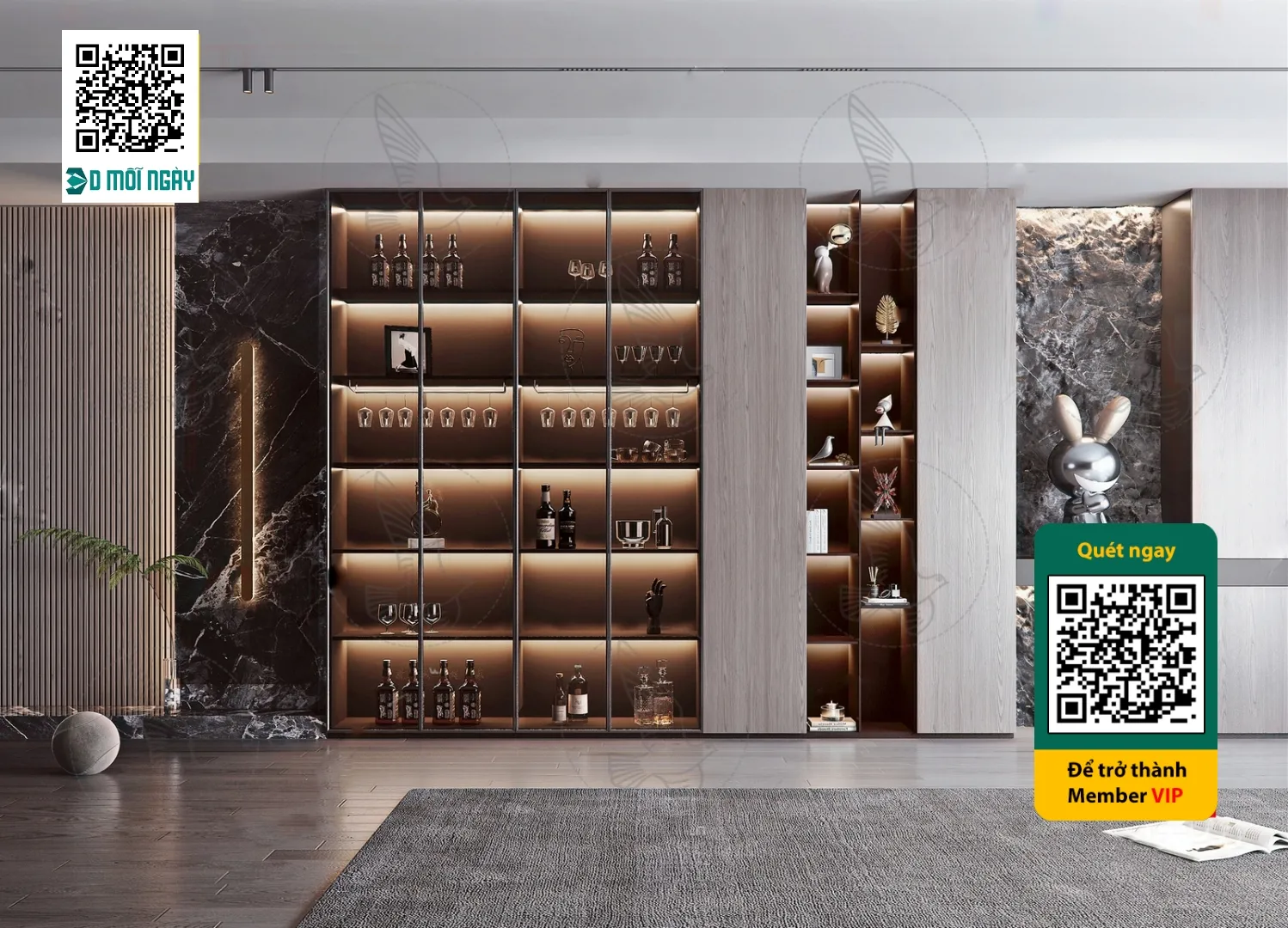 Wine cabinet 3D – 027 – 3831