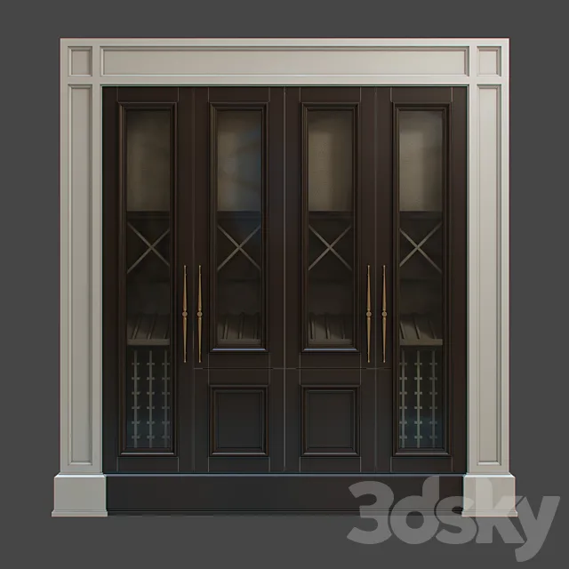 wine cabinet 3D Model wine cabinet 3D Model