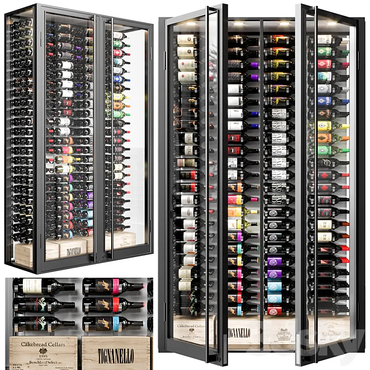 wine cellar 04 3D Model Free Download