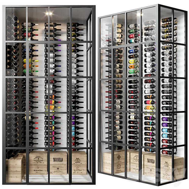 wine cellar 06 3D Model Free Download