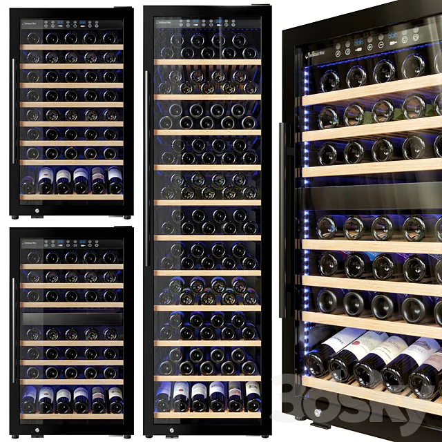 Wine Enthusiast Classic fridge set 3D Model Wine Enthusiast Classic fridge set 3D Model