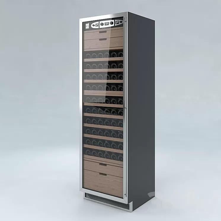 Wine fridge 3D Model Wine fridge 3D Model
