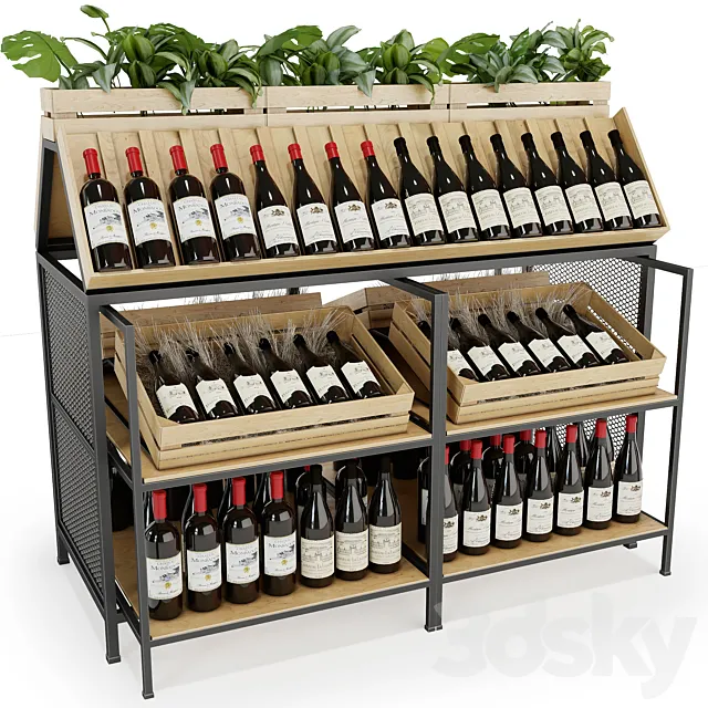 Wine rack 3D Model