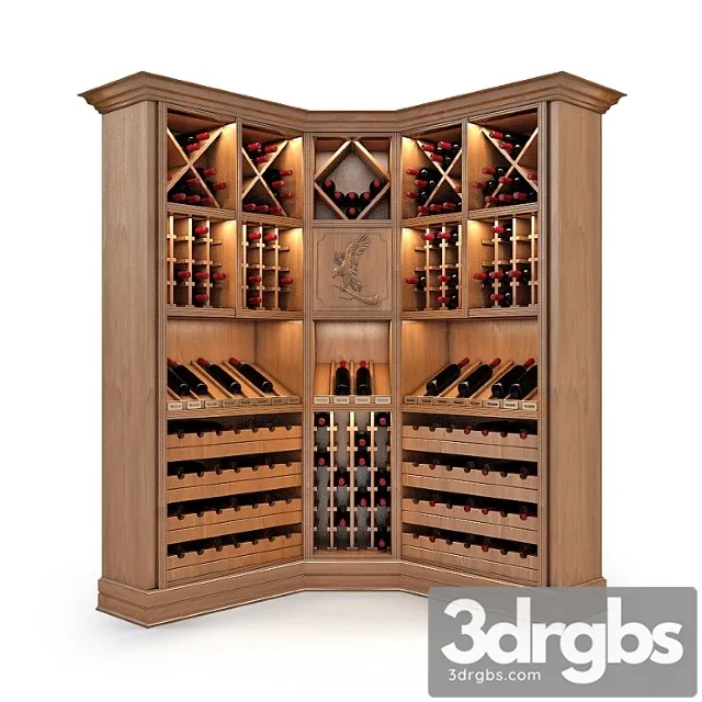 Wine Rack Storage Wine Corner 233 3D Model Download Wine Rack Storage Wine Corner 233 3D Model Download