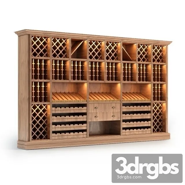 Wine Rack Store Wine Stand 3D Model Download