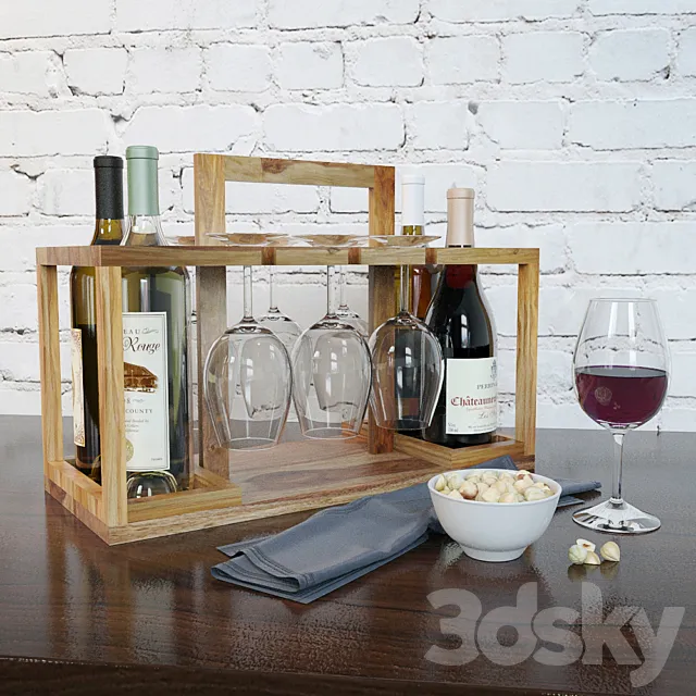 wine set 3DModel