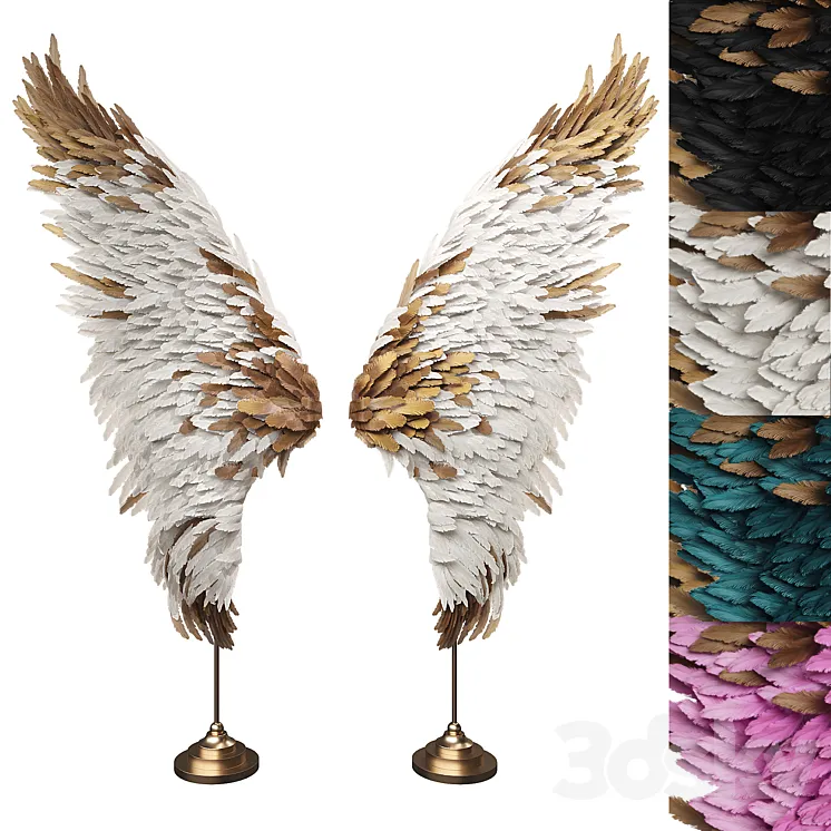 Wings for the photo zone 3D Model Free Download