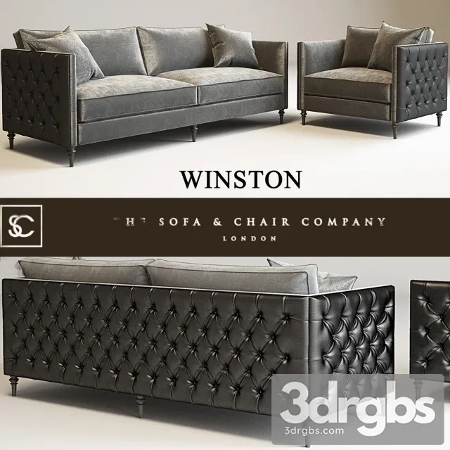 Winston Sofa 01 3D Model Download Winston Sofa 01 3D Model Download