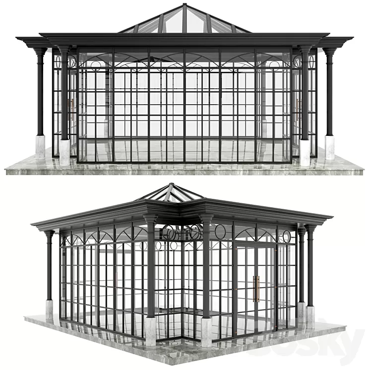 Winter Garden 3D Model