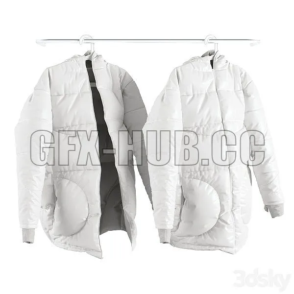 Winter Jacket SONDR On a Hanger 3D Model Winter Jacket SONDR On a Hanger 3D Model