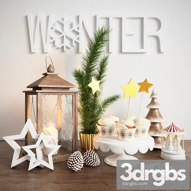 Winter Set 3D Model Download Winter Set 3D Model Download