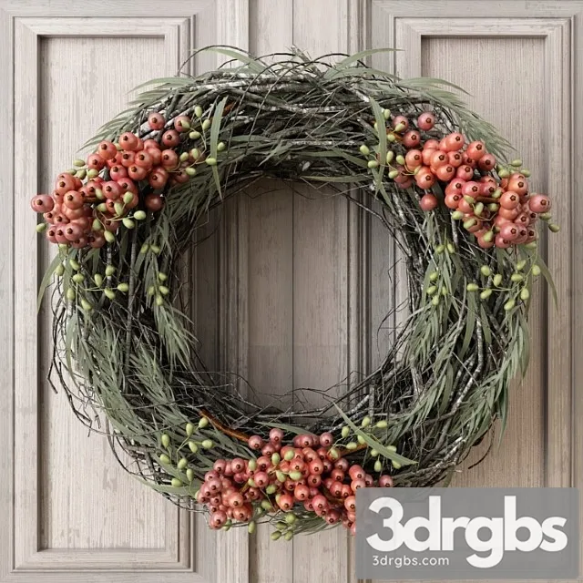Winter Wreath 3D Model Download