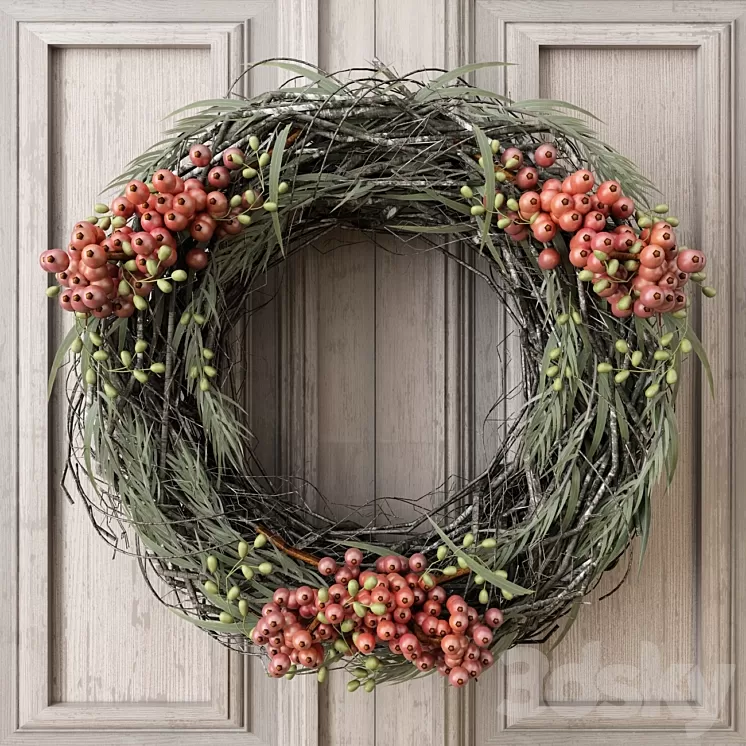Winter wreath 3D Model