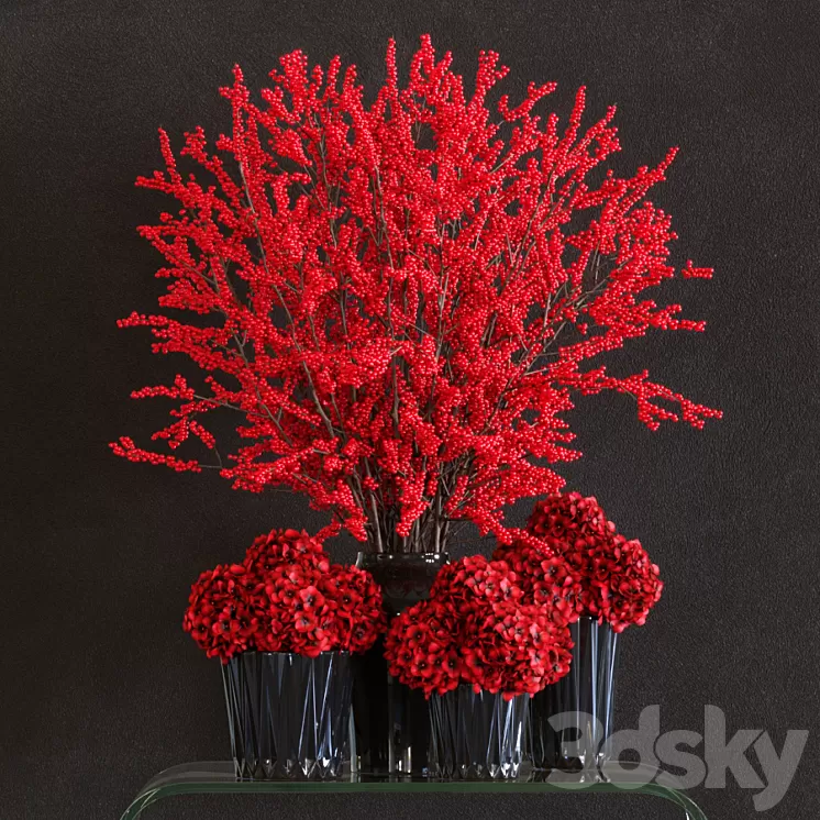 Winterberry Set 1 3D Model