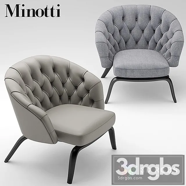 Winton Minotti Armchair 3D Model Download Winton Minotti Armchair 3D Model Download