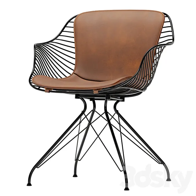 Wire Dining Chair 3D Model