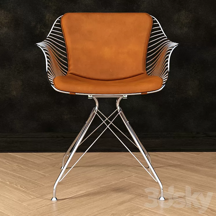 Wire dinning chair 3D Model