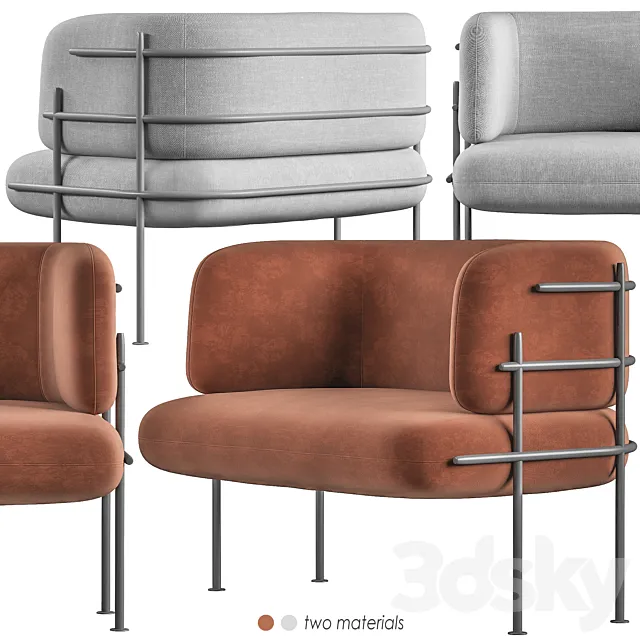 Wire Minimal Armchair 3DModel